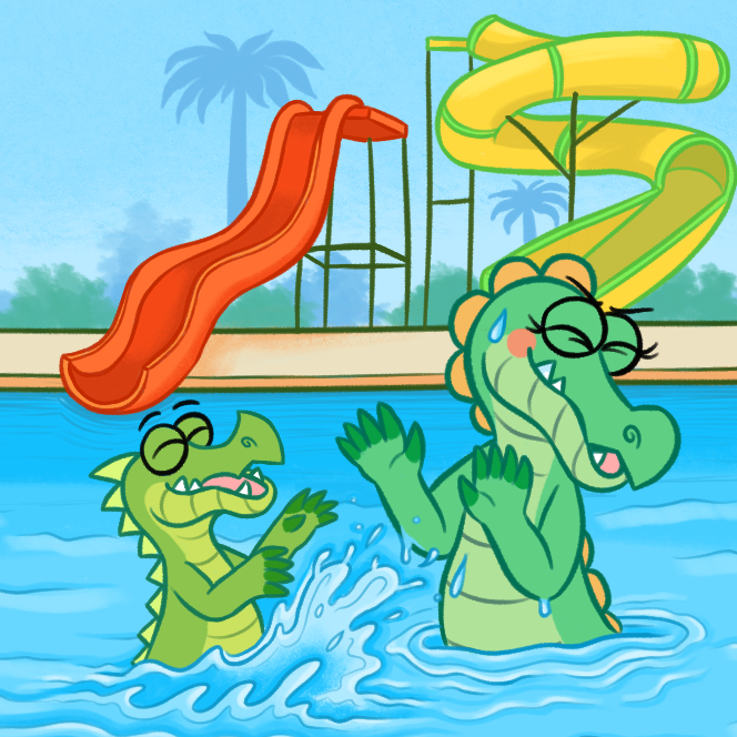 Waterpark artwork - See You Later, Alligator